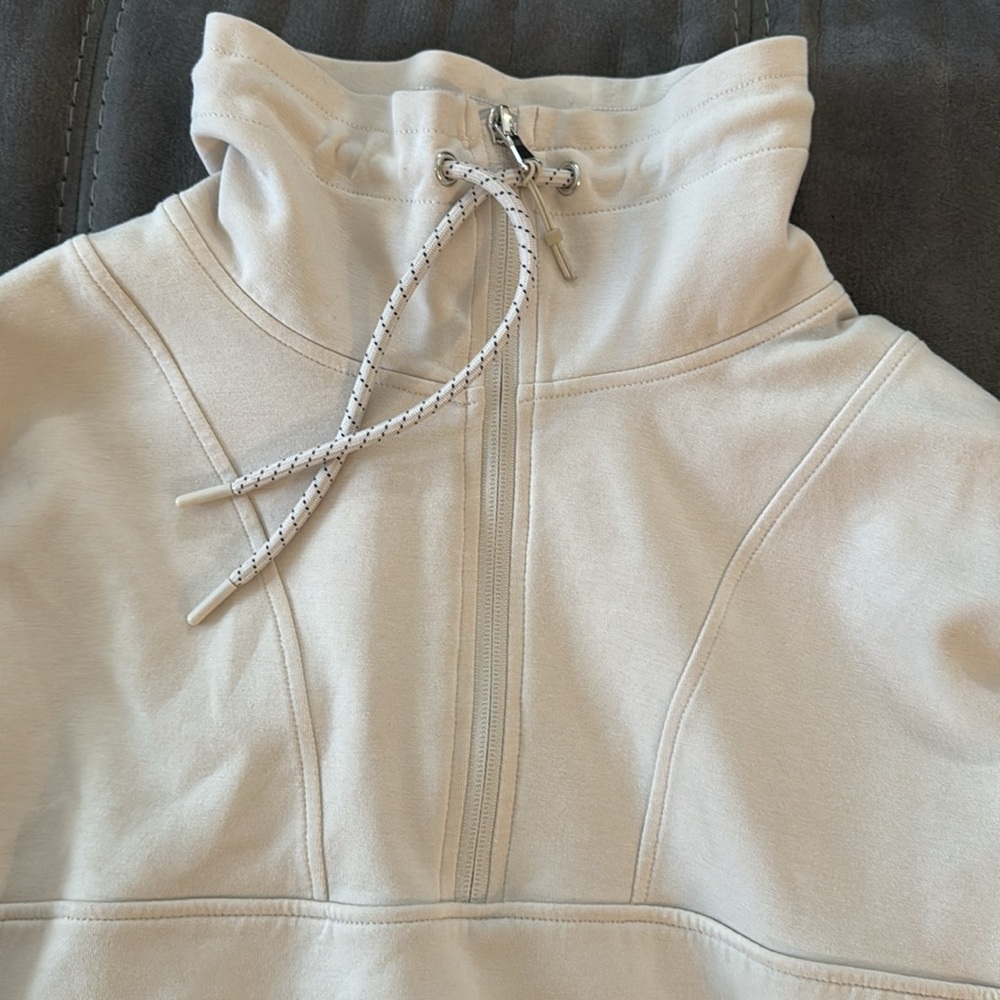 Old Navy Cream Dynamic Fleece Half Zip Size 2X - Picture 3 of 5